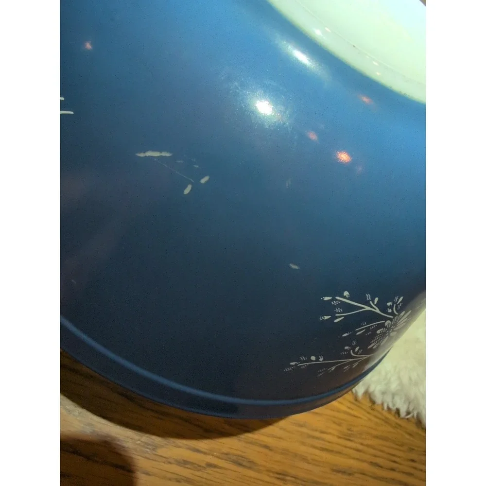 VTG Pyrex Colonial Mist Mixing Bowl Set of 3 pieces 401 402 403 Blue White Clean